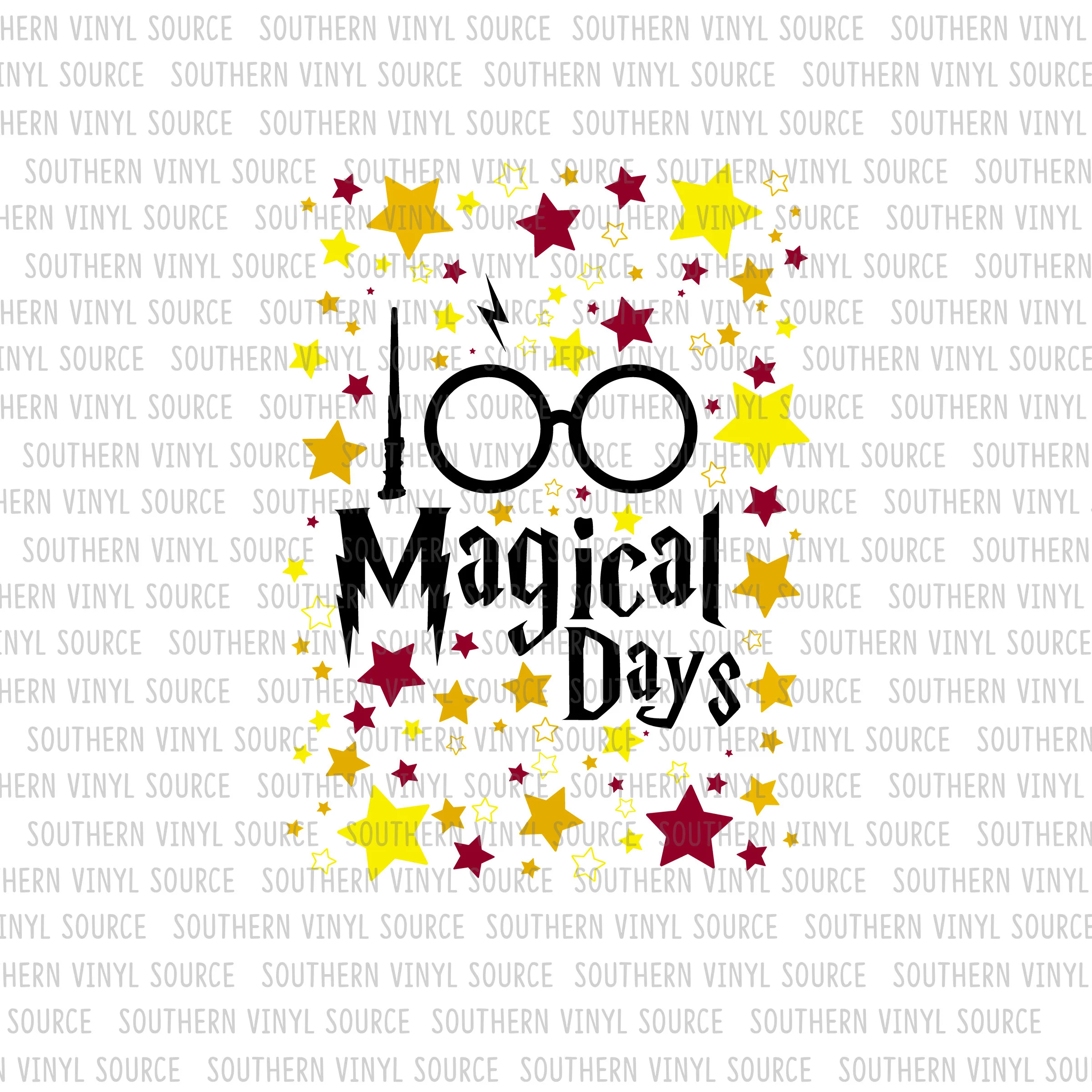 SC036 Harry Potter 100 Days Sublimation Print — Southern Vinyl Source